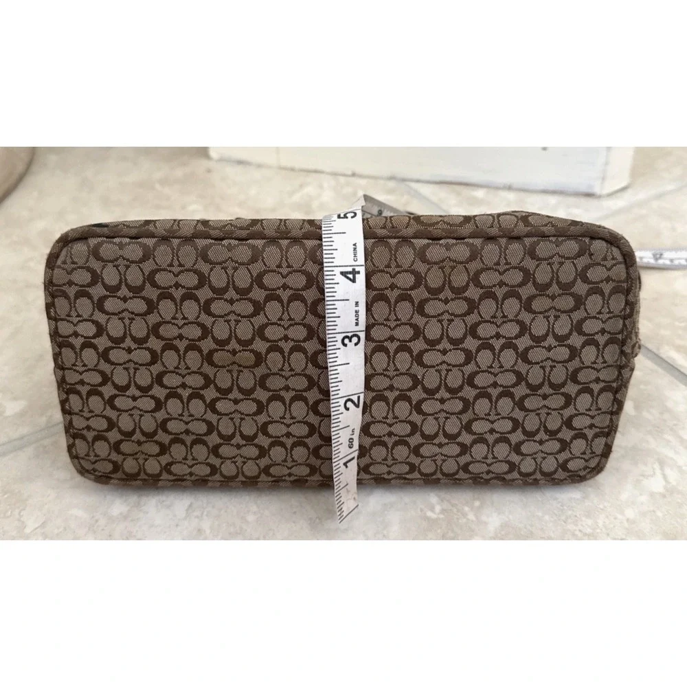 Coach MINI 6332 Vintage Demi Y2K SoHo Signature C Canvas Bag W/Leather Trim